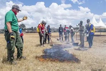 virtual fire training in Kenya