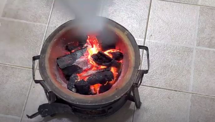 Charcoal cooking safety