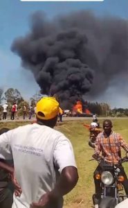 Eldoret tanker fire