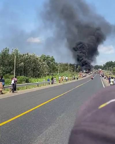 Eldoret tanker fire